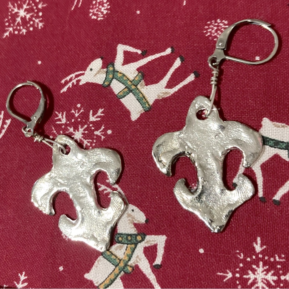 Susan Shaw Fleur de Lis Earrings
